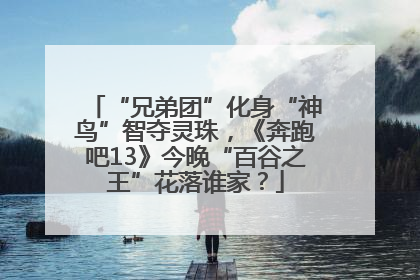“兄弟团”化身“神鸟”智夺灵珠，《奔跑吧13》今晚“百谷之王”花落谁家？