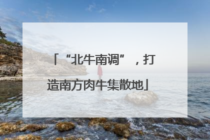 “北牛南调”，打造南方肉牛集散地