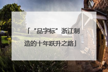 “品字标”浙江制造的十年跃升之路