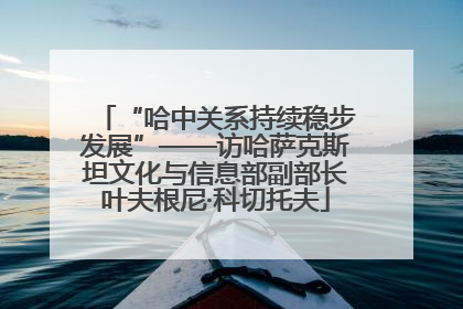 “哈中关系持续稳步发展”——访哈萨克斯坦文化与信息部副部长叶夫根尼·科切托夫