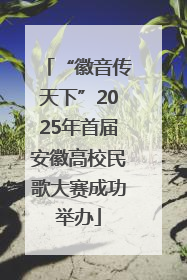 “徽音传天下”2025年首届安徽高校民歌大赛成功举办