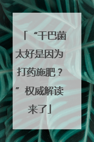 “干巴菌太好是因为打药施肥？”权威解读来了