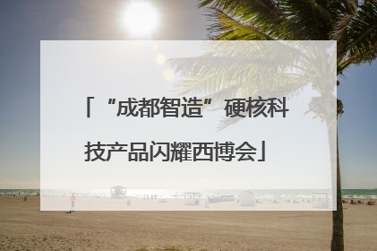 “成都智造”硬核科技产品闪耀西博会