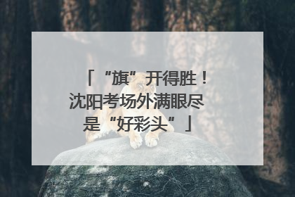 “旗”开得胜！沈阳考场外满眼尽是“好彩头”