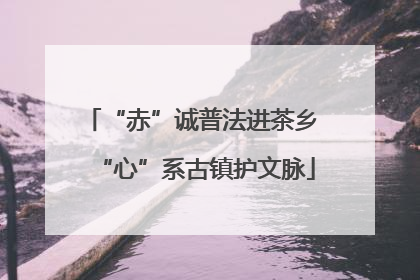 “赤”诚普法进茶乡 “心”系古镇护文脉