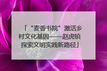 “麦香书院”激活乡村文化基因——赵虎镇探索文明实践新路径