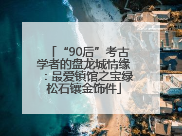 “90后”考古学者的盘龙城情缘：最爱镇馆之宝绿松石镶金饰件