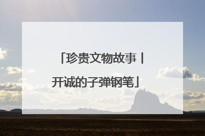 珍贵文物故事丨开诚的子弹钢笔