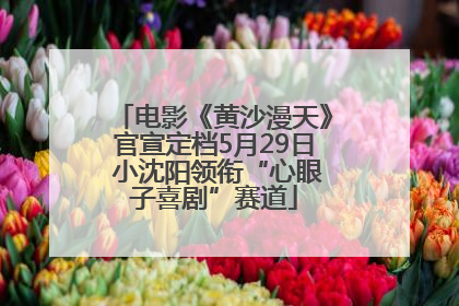 电影《黄沙漫天》官宣定档5月29日 小沈阳领衔“心眼子喜剧”赛道