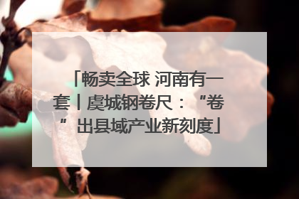 畅卖全球 河南有一套丨虞城钢卷尺：“卷”出县域产业新刻度