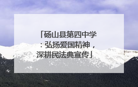 砀山县第四中学：弘扬爱国精神，深耕民法典宣传