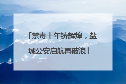 禁毒十年铸辉煌，盐城公安启航再破浪