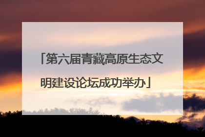 第六届青藏高原生态文明建设论坛成功举办