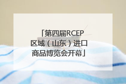 第四届RCEP区域（山东）进口商品博览会开幕