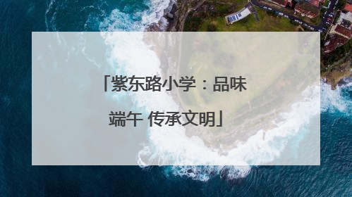 紫东路小学：品味端午 传承文明