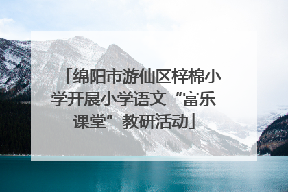 绵阳市游仙区梓棉小学开展小学语文“富乐课堂”教研活动