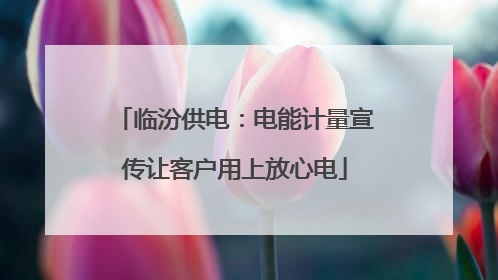 临汾供电：电能计量宣传让客户用上放心电