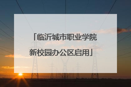 临沂城市职业学院新校园办公区启用
