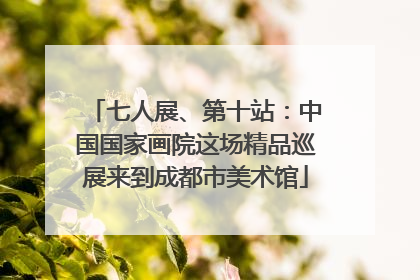 七人展、第十站：中国国家画院这场精品巡展来到成都市美术馆