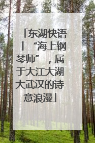 东湖快语丨“海上钢琴师”，属于大江大湖大武汉的诗意浪漫