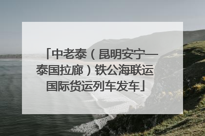 中老泰（昆明安宁—泰国拉廊）铁公海联运国际货运列车发车