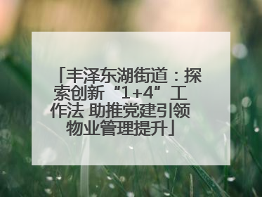 丰泽东湖街道：探索创新“1+4”工作法 助推党建引领物业管理提升