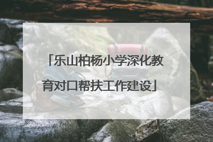乐山柏杨小学深化教育对口帮扶工作建设