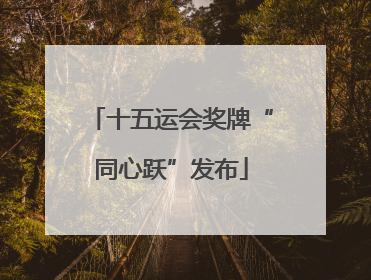 十五运会奖牌“同心跃”发布