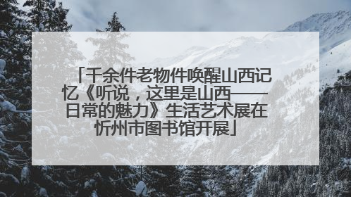 千余件老物件唤醒山西记忆《听说，这里是山西——日常的魅力》生活艺术展在忻州市图书馆开展