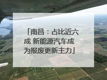南昌：占比近六成 新能源汽车成为报废更新主力