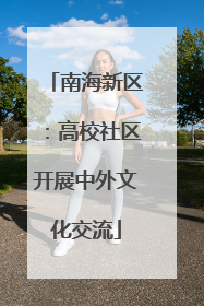南海新区：高校社区开展中外文化交流