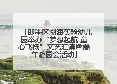 即墨区潮海实验幼儿园举办“梦想起航 童心飞扬”文艺汇演暨端午游园会活动