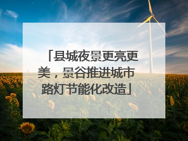 县城夜景更亮更美，景谷推进城市路灯节能化改造