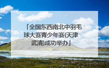 全国东西南北中羽毛球大赛青少年赛(天津武清)成功举办