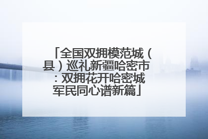 全国双拥模范城（县）巡礼新疆哈密市：双拥花开哈密城 军民同心谱新篇