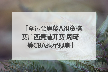 全运会男篮A组资格赛广西贵港开赛 周琦等CBA球星现身