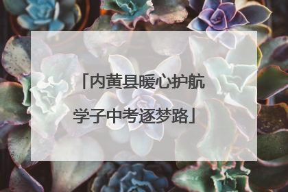内黄县暖心护航学子中考逐梦路