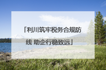 利川筑牢税务合规防线 助企行稳致远