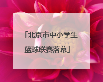 北京市中小学生篮球联赛落幕