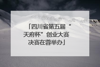 四川省第五届“天府杯”创业大赛决赛在蓉举办