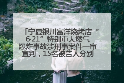 宁夏银川富洋烧烤店“6·21”特别重大燃气爆炸事故涉刑事案件一审宣判，15名被告人分别判刑六年至一年不等