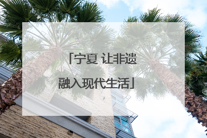 宁夏 让非遗融入现代生活