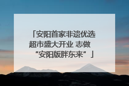 安阳首家非遗优选超市盛大开业 志做“安阳版胖东来”