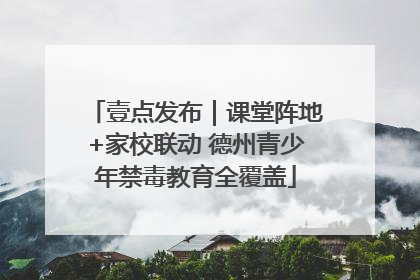 壹点发布｜课堂阵地+家校联动 德州青少年禁毒教育全覆盖