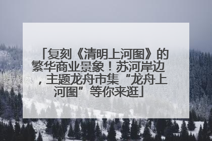 复刻《清明上河图》的繁华商业景象！苏河岸边，主题龙舟市集“龙舟上河图”等你来逛