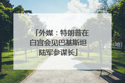 外媒：特朗普在白宫会见巴基斯坦陆军参谋长