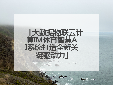 大数据物联云计算IM体育智慧AI系统打造全新关键驱动力