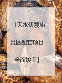 天水伏羲庙景区配套项目全面竣工
