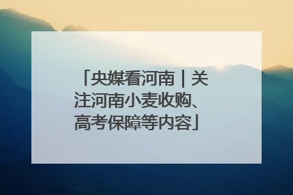 央媒看河南｜关注河南小麦收购、高考保障等内容