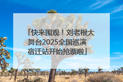 快来围观！刘老根大舞台2025全国巡演宿迁站开始抢票啦